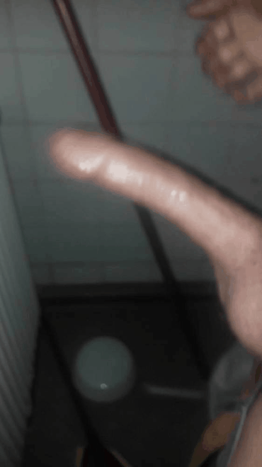Sex Gif - Swinging long monster white cock around