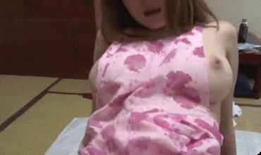 Sex Gif - The fucking is enhanced by her partially clad, but bouncing tits.