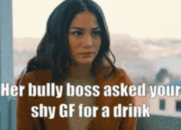 Sex Gif - To save her job your shy gf gave her ass to her bully boss
