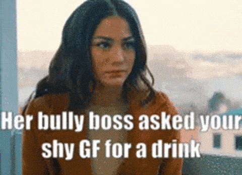 To save her job your shy gf gave her ass to her bully boss