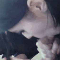 Sex Gif - WWE bitch Paige's mouth full with cum...