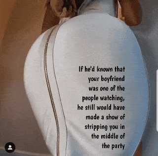 Sex Gif - You knew your boyfriend could do nothing to stop this guy from fucking you in the middle of the party.. and that just made you wetter for hi