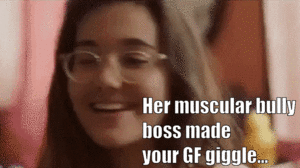 Sex Gif - Your GF was easy fuckmeat for her muscular bully boss