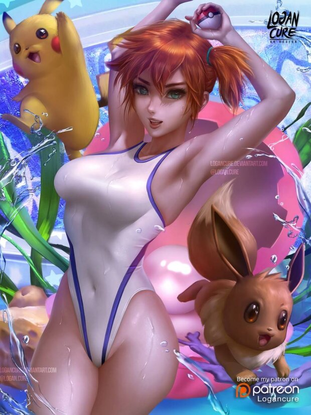 Eevee Kasumi And Pikachu Pokemon Classic Anime And Etc Drawn By Logan Cure Sample 40C3869Aa014Bd5816F5D04Ee69Ea0E6