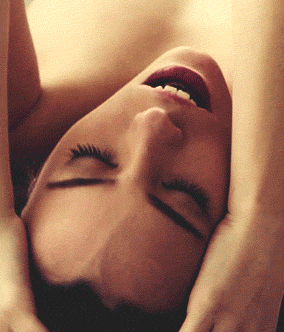 Sex Gif - Sexy Brunette is LOVING IT!!! (O-Face)