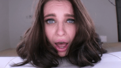 Sexy brunette with hot expression
