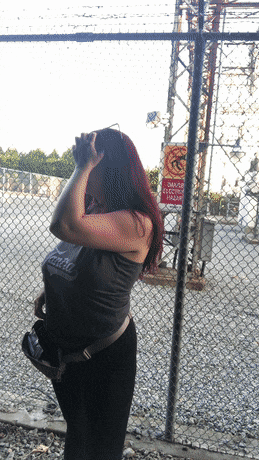 Sex Gif - showing big nice boobs in public